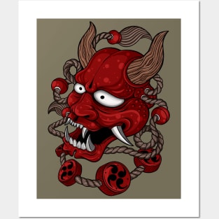 Oni Mask Posters and Art